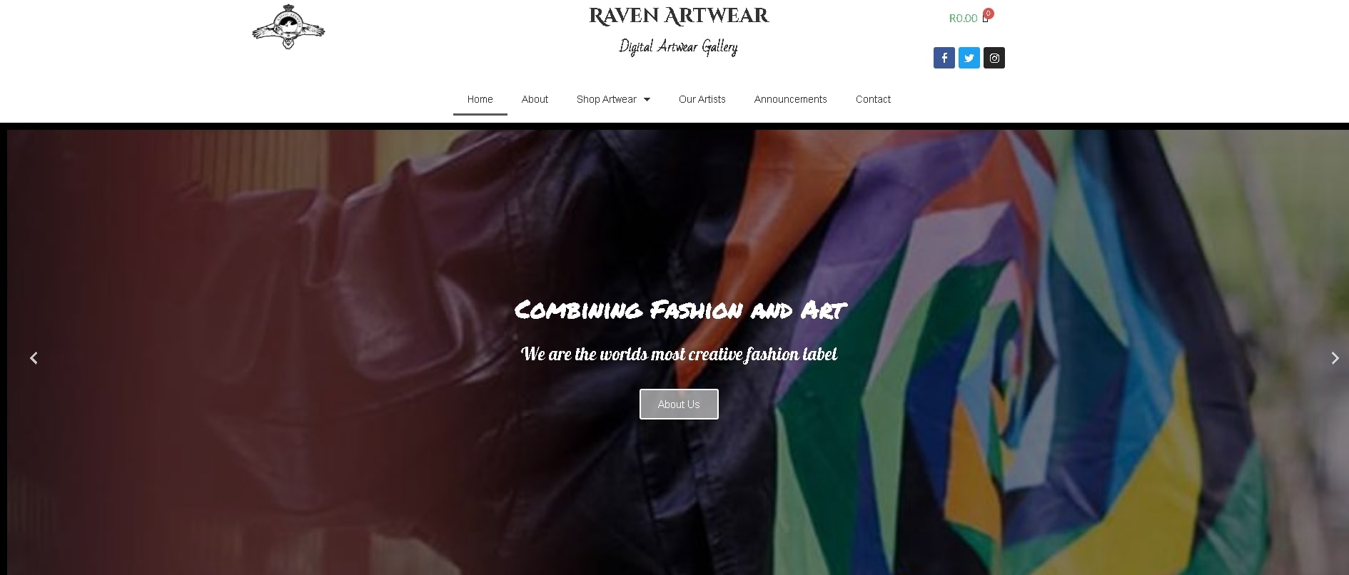 Raven Artwear Clothing