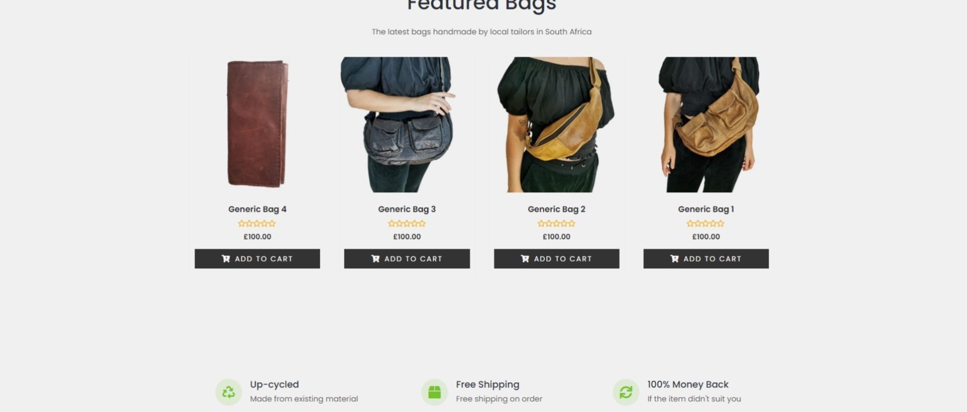 Reclaim and Remain Bags